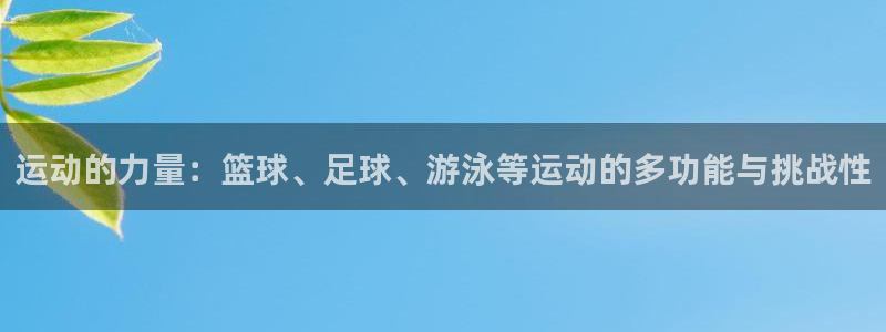 运动的力量：篮球、足球、游泳等运动的多功能与挑战性
